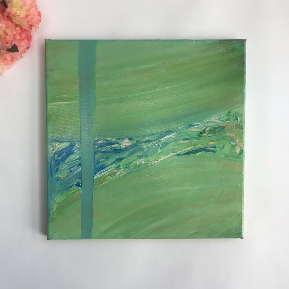 Unique Green Abstract Art